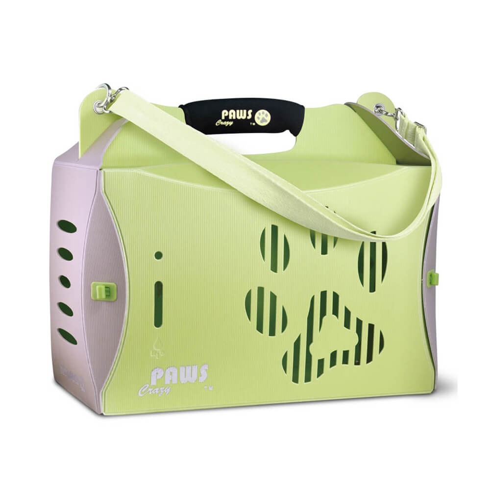V2 伊西歐寵物摺疊箱-粉綠